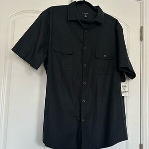 Alfani Black Men’s Casual Button Down Shirt NWT